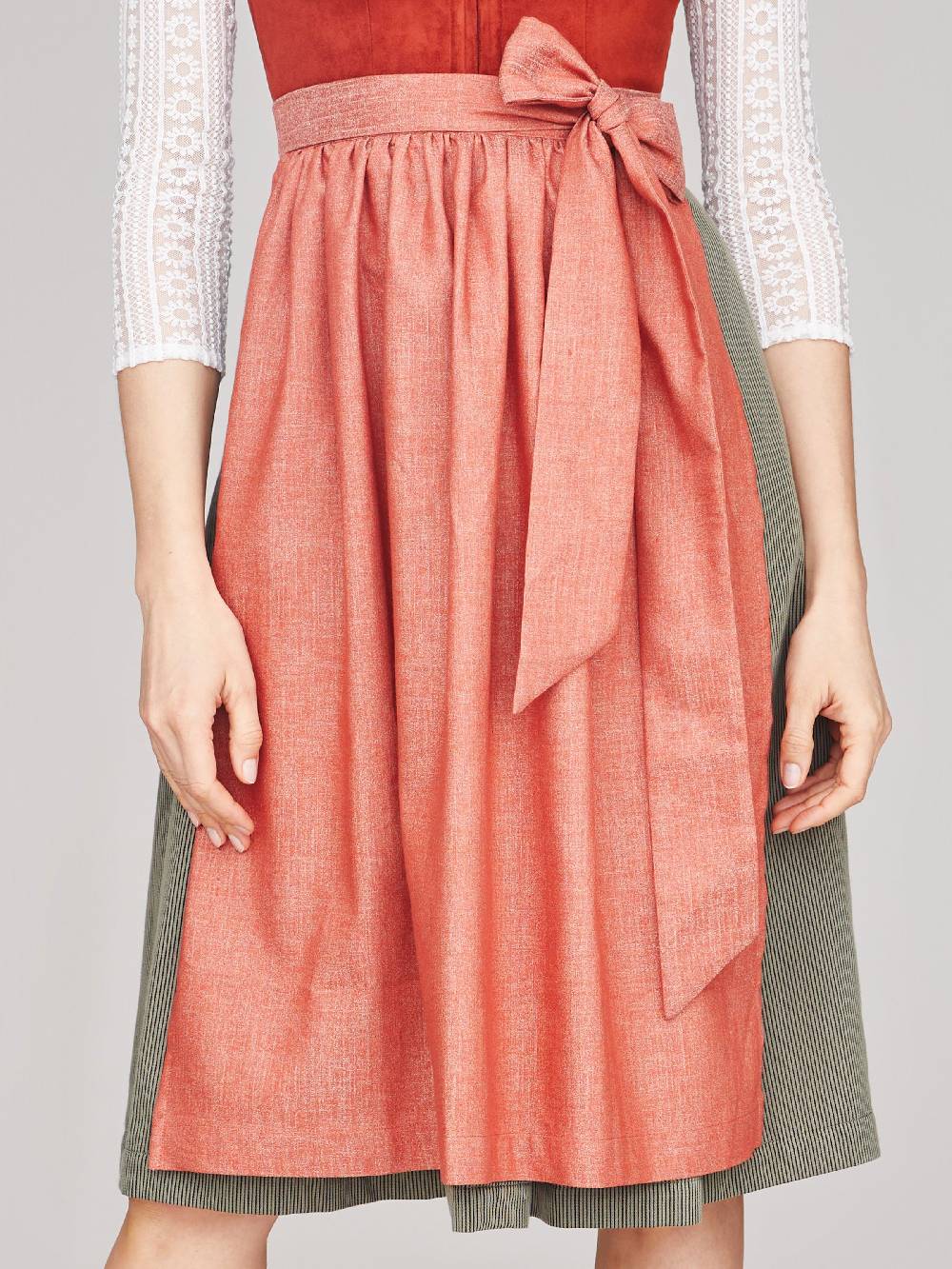 Limberry Dirndlschürze in Orange - FRIEDA