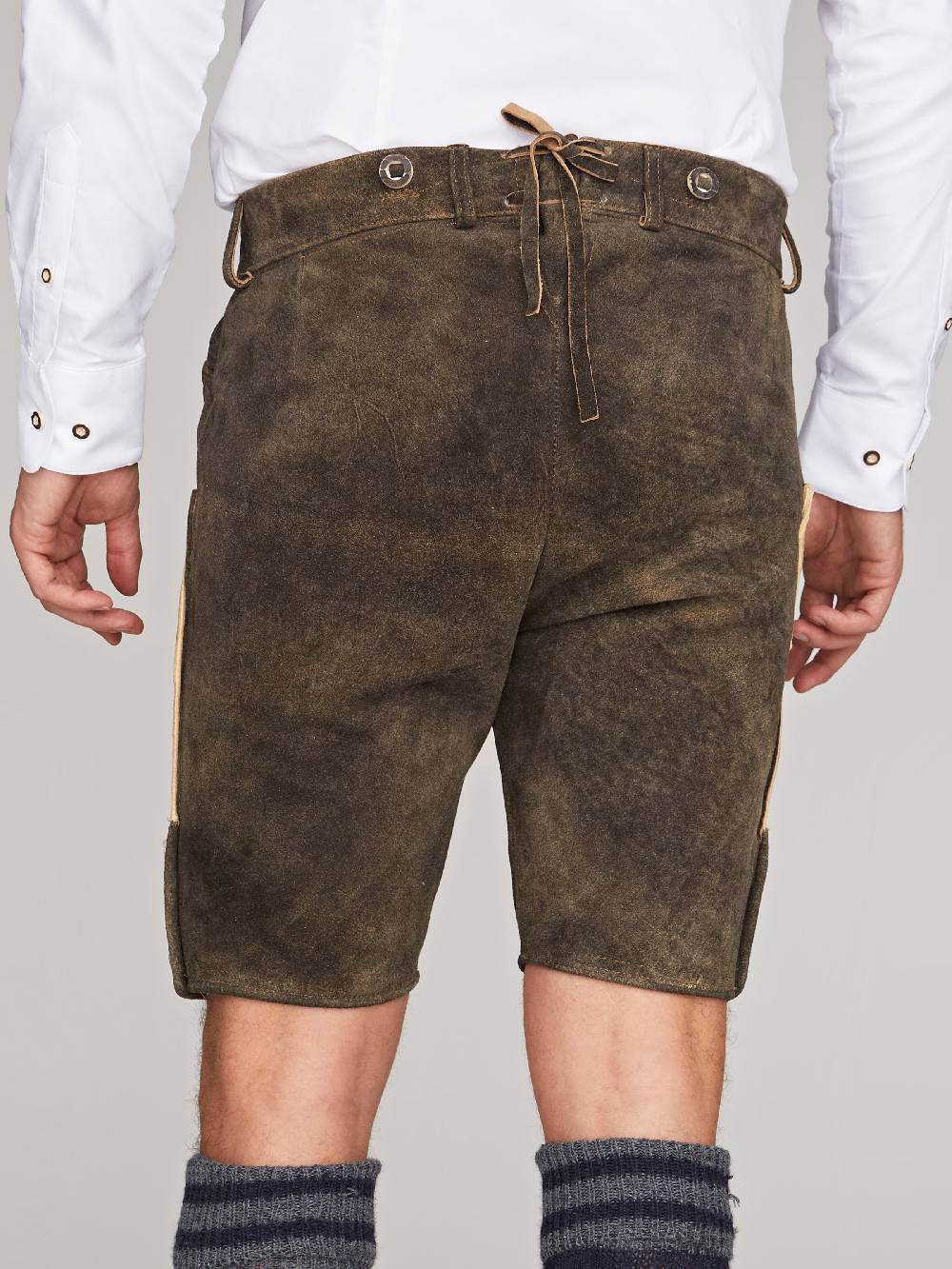 Limberry Dunkelbraune Lederhose - ALOIS AHORN