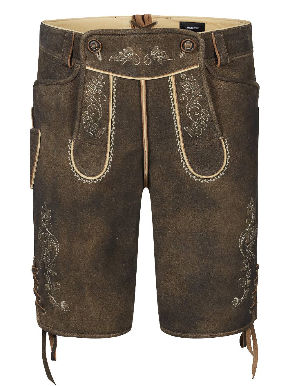 Limberry Dunkelbraune Lederhose - LEOPOLD BRAUN