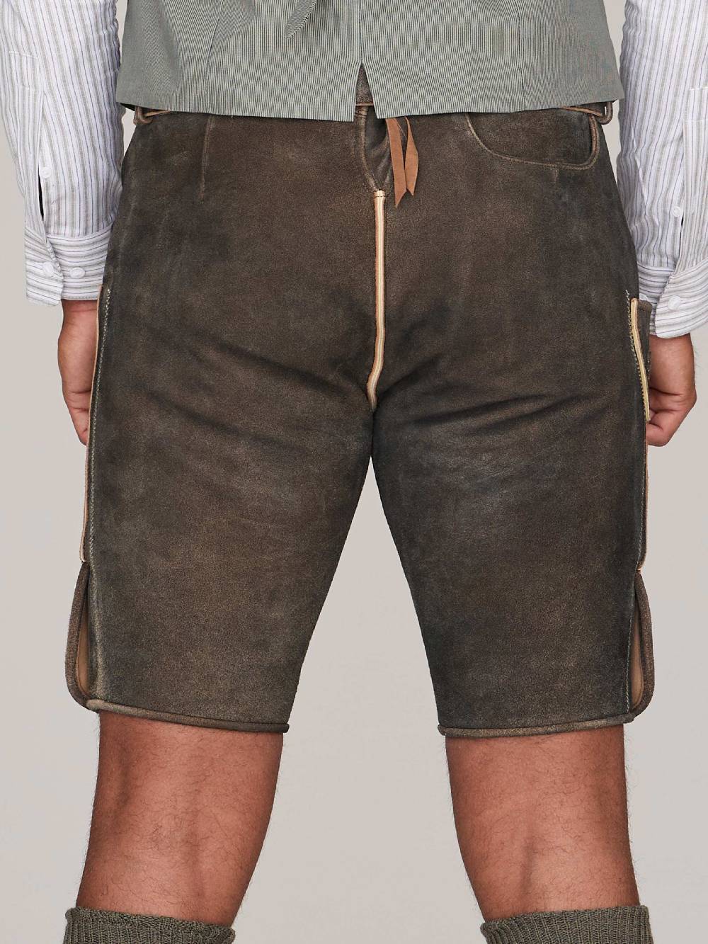 Limberry Dunkelbraune Lederhose - X-9820