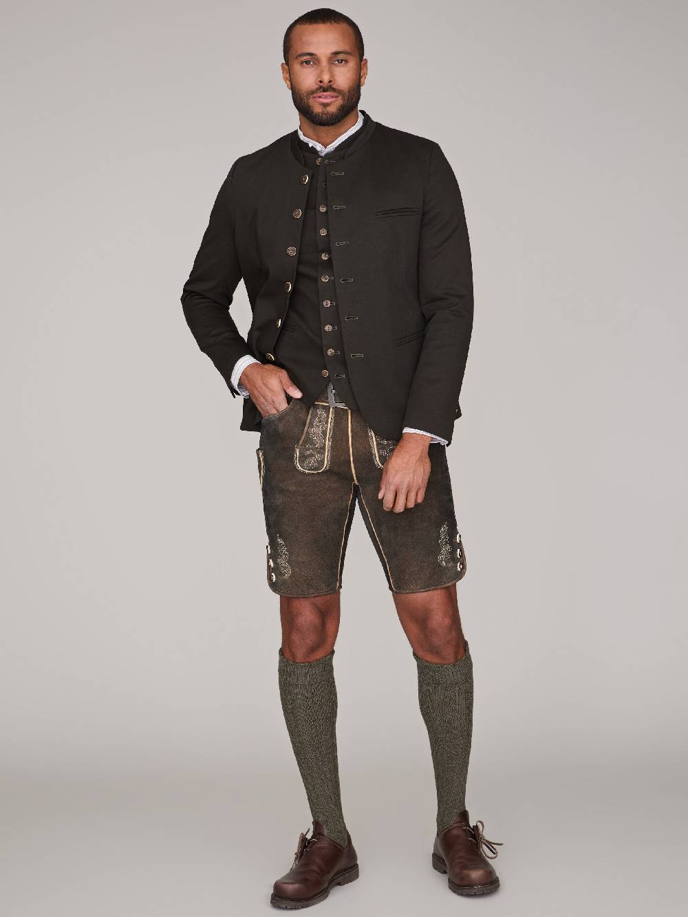 Limberry Dunkelbraune Lederhose - X-9820