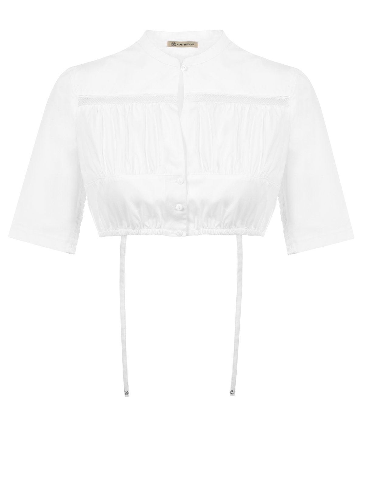 Limberry Edle Dirndlbluse Weiß - CÄCIL