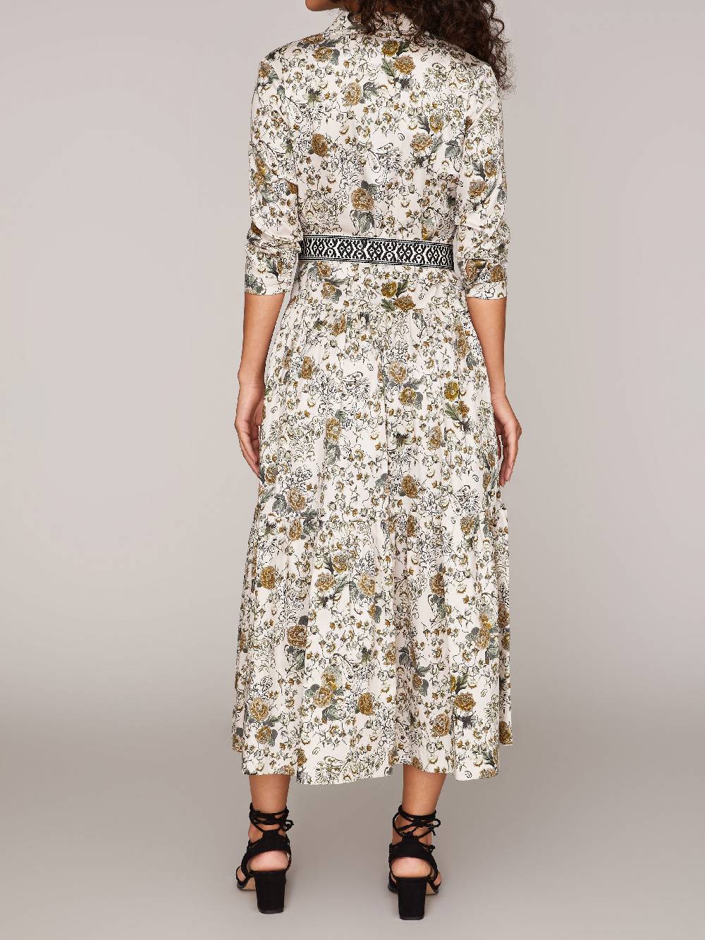 Limberry Geblümtes Kleid Mit Taillengürtel - KIMI