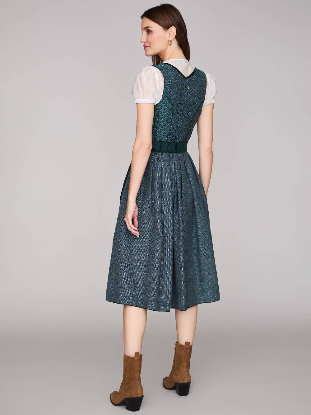 Limberry Gemustertes Dirndl In Petrol - REGINA