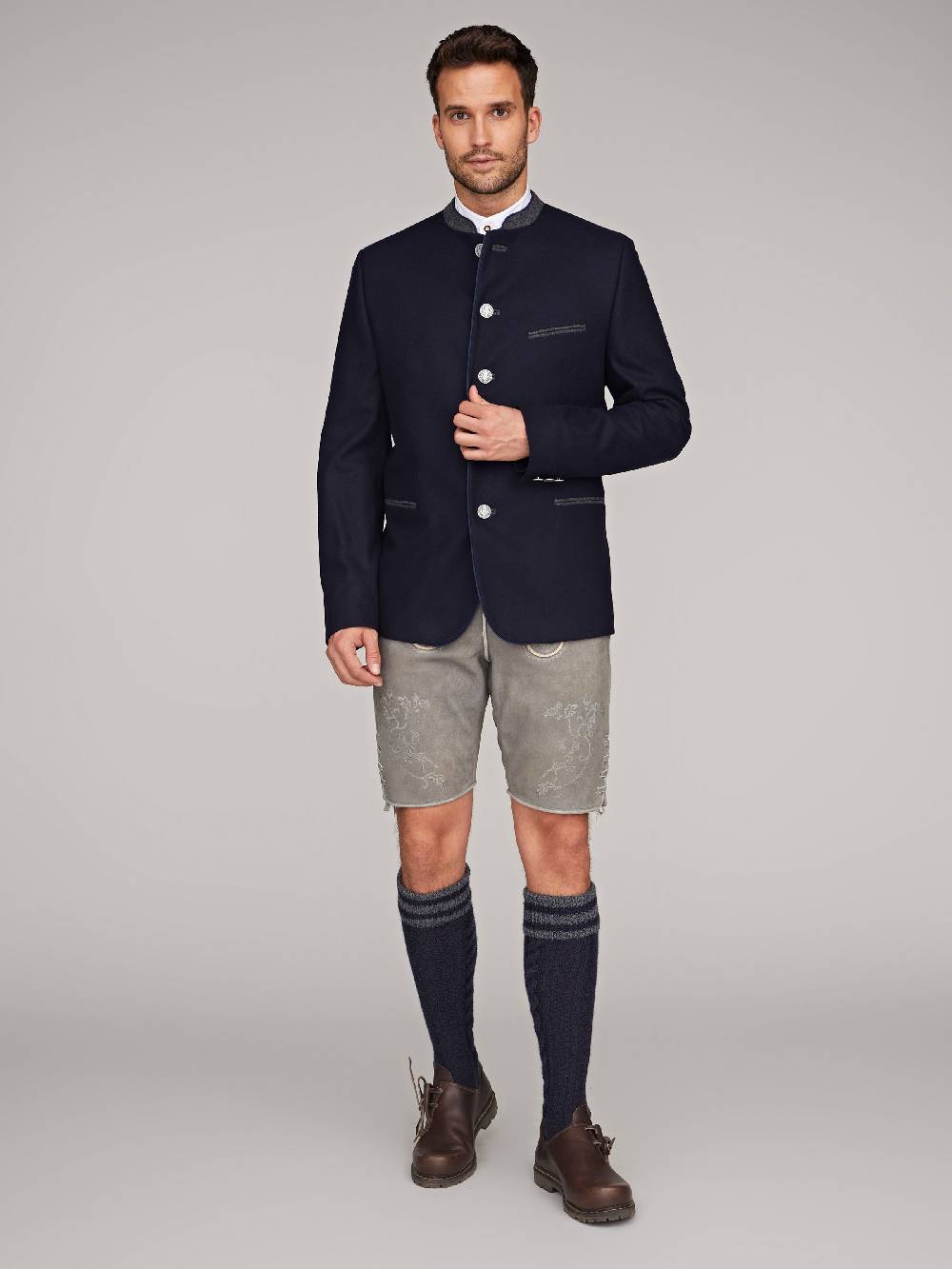 Limberry Graue Lederhose - VEIT GRAU