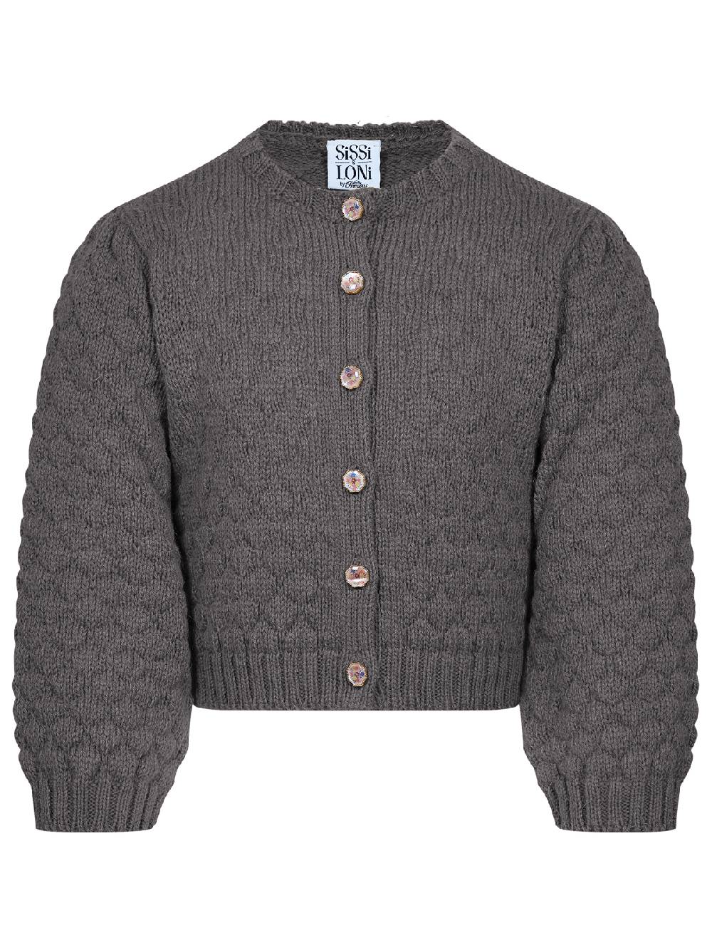 Limberry Graue Strickjacke Für Kinder - INGE GRAU