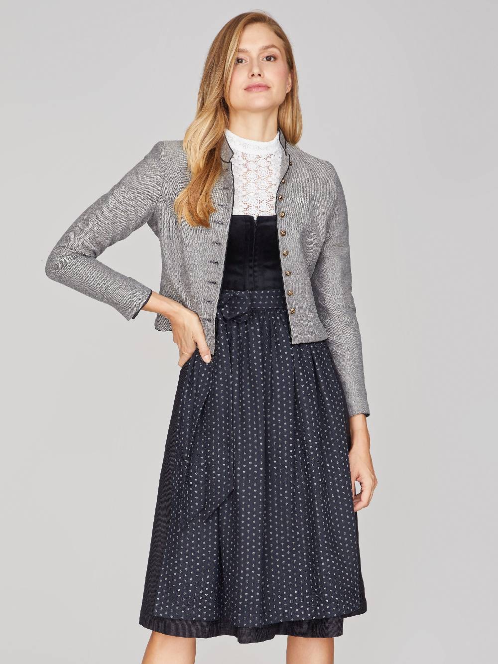 Limberry Grauer Trachtenjanker - LUCIA