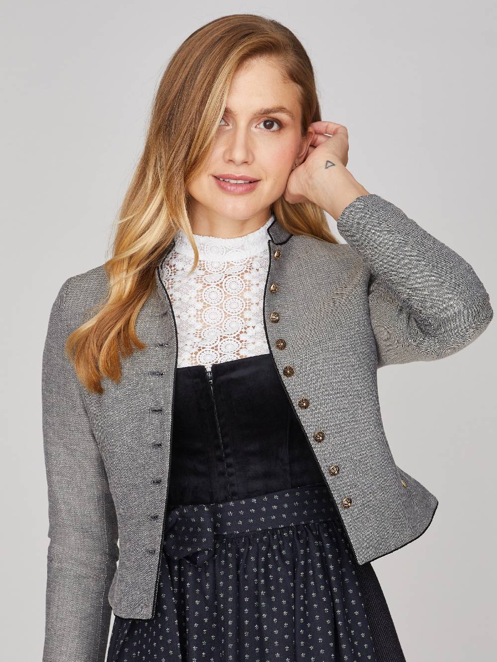 Limberry Grauer Trachtenjanker - LUCIA