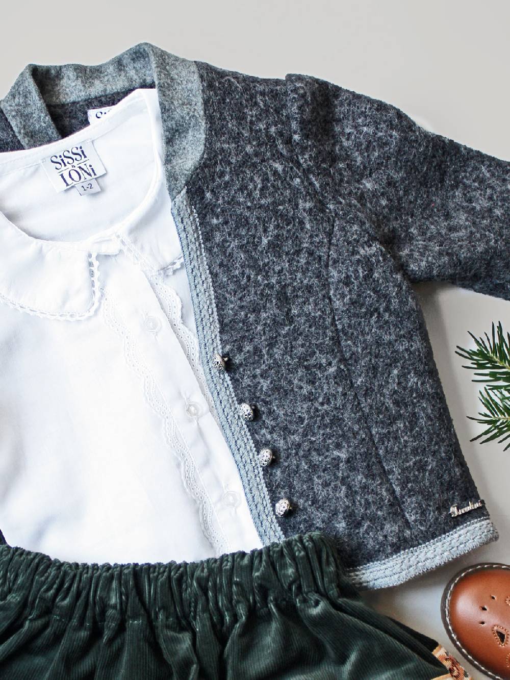 Limberry Grauer Walkjanker für Kinder - GERDI GRAU