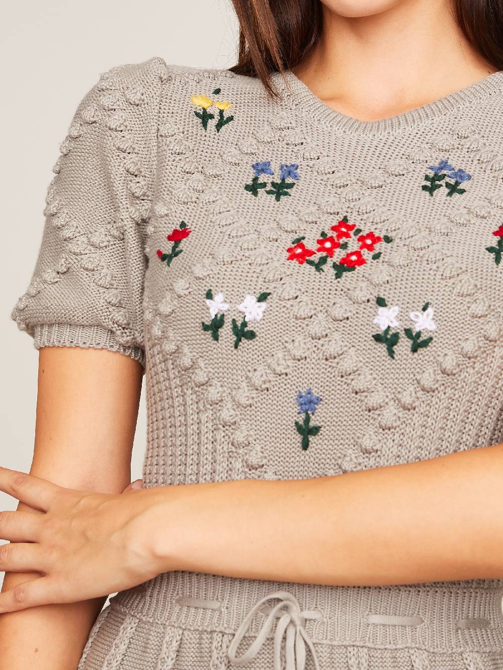 Limberry Graues Strickkleid - HEIDI