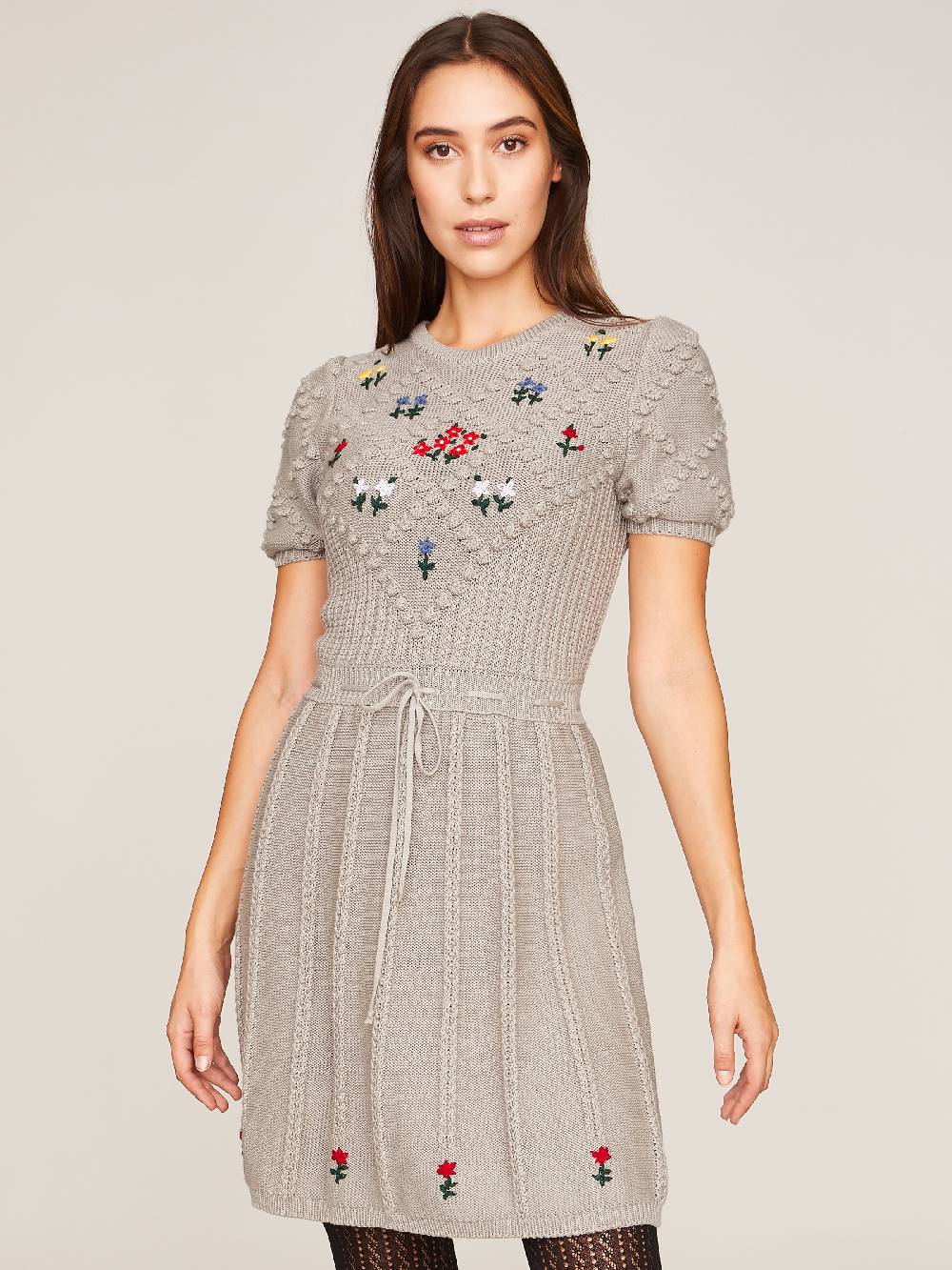 Limberry Graues Strickkleid - HEIDI