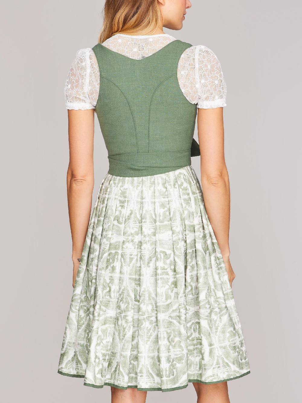 Limberry Grünes Dirndl Mit Knöpfen - CAROLINE