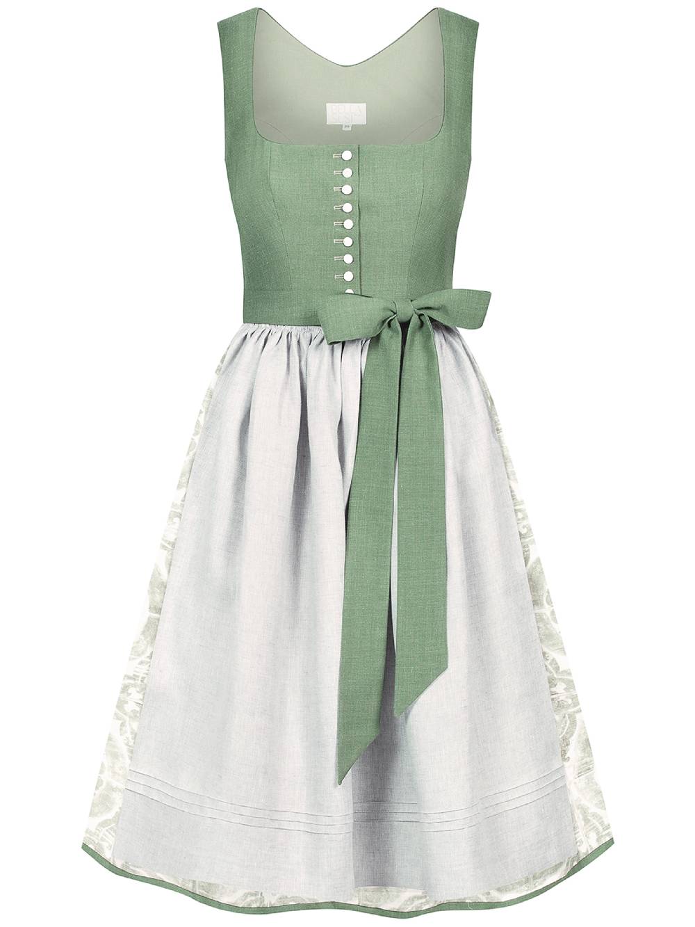Limberry Grünes Dirndl Mit Knöpfen - CAROLINE