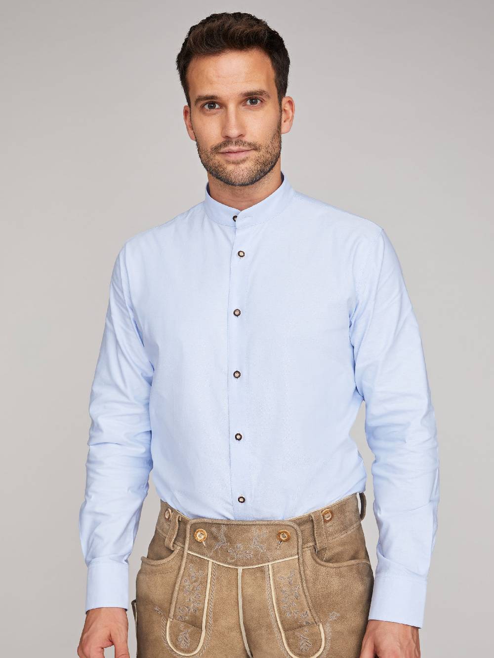 Limberry Hellbaues Trachtenhemd - OSKAR HELLBLAU
