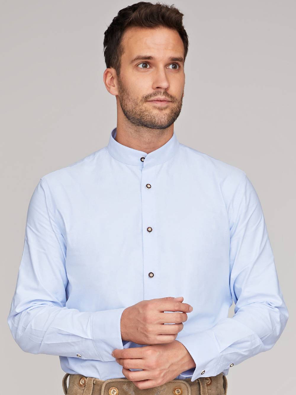 Limberry Hellbaues Trachtenhemd - OSKAR HELLBLAU