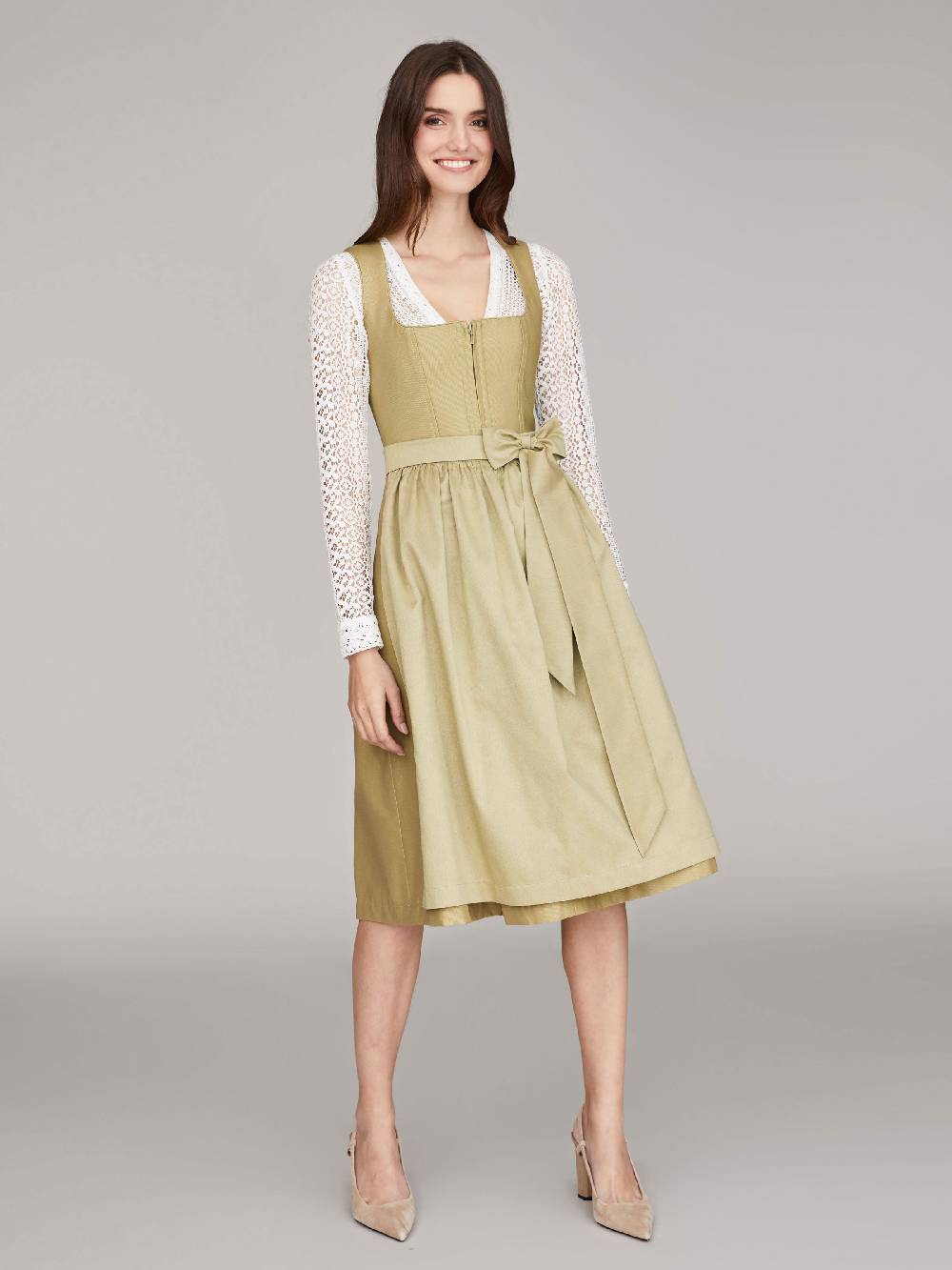 Limberry Hellgrünes Dirndl - ELAINE SPRING GREEN