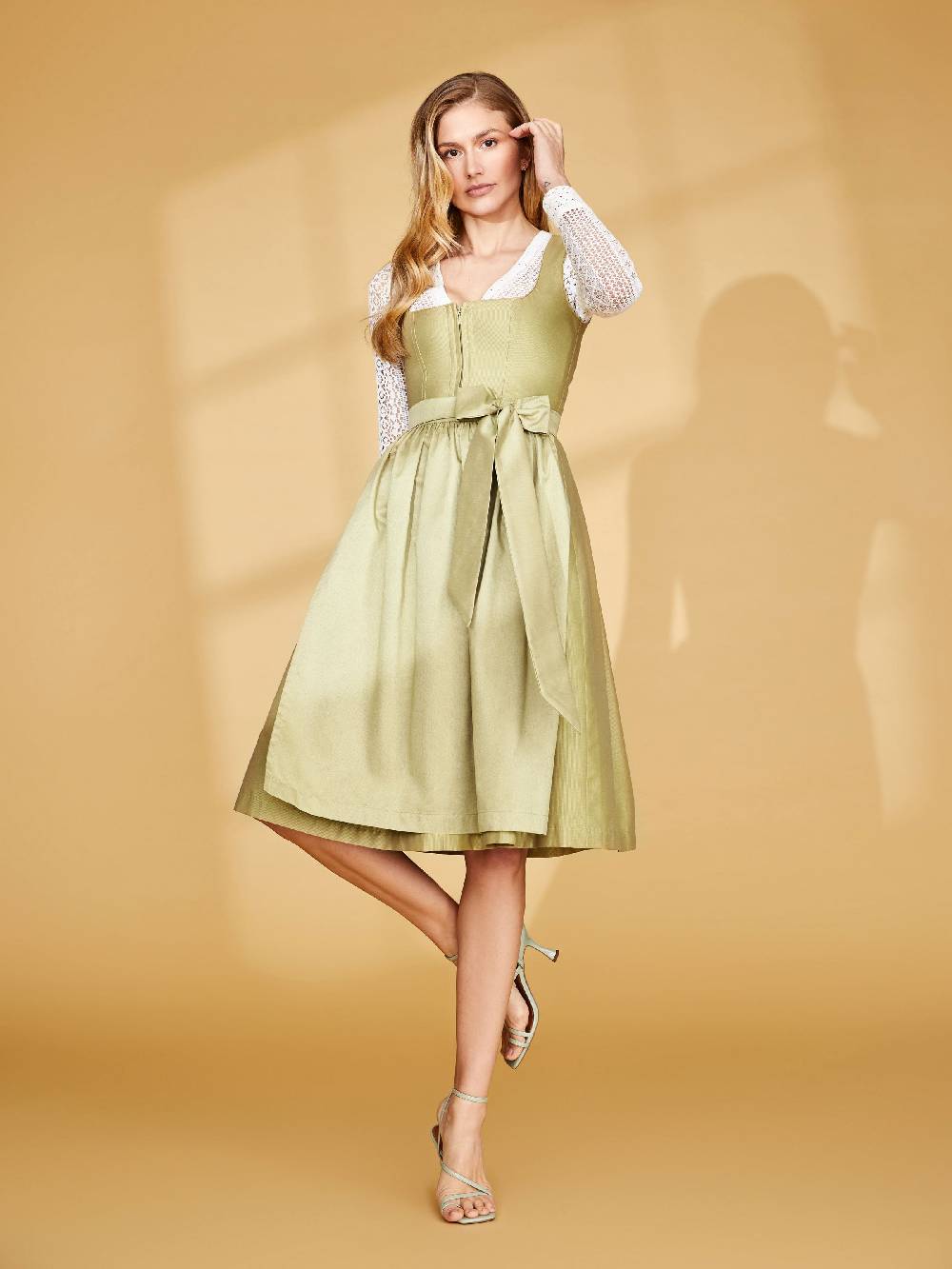 Limberry Hellgrünes Dirndl - ELAINE SPRING GREEN