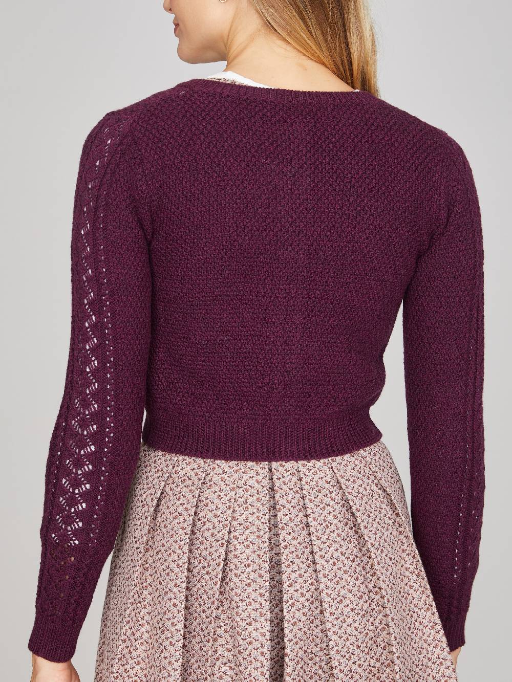 Limberry Himbeerrote Strickjacke - EVI