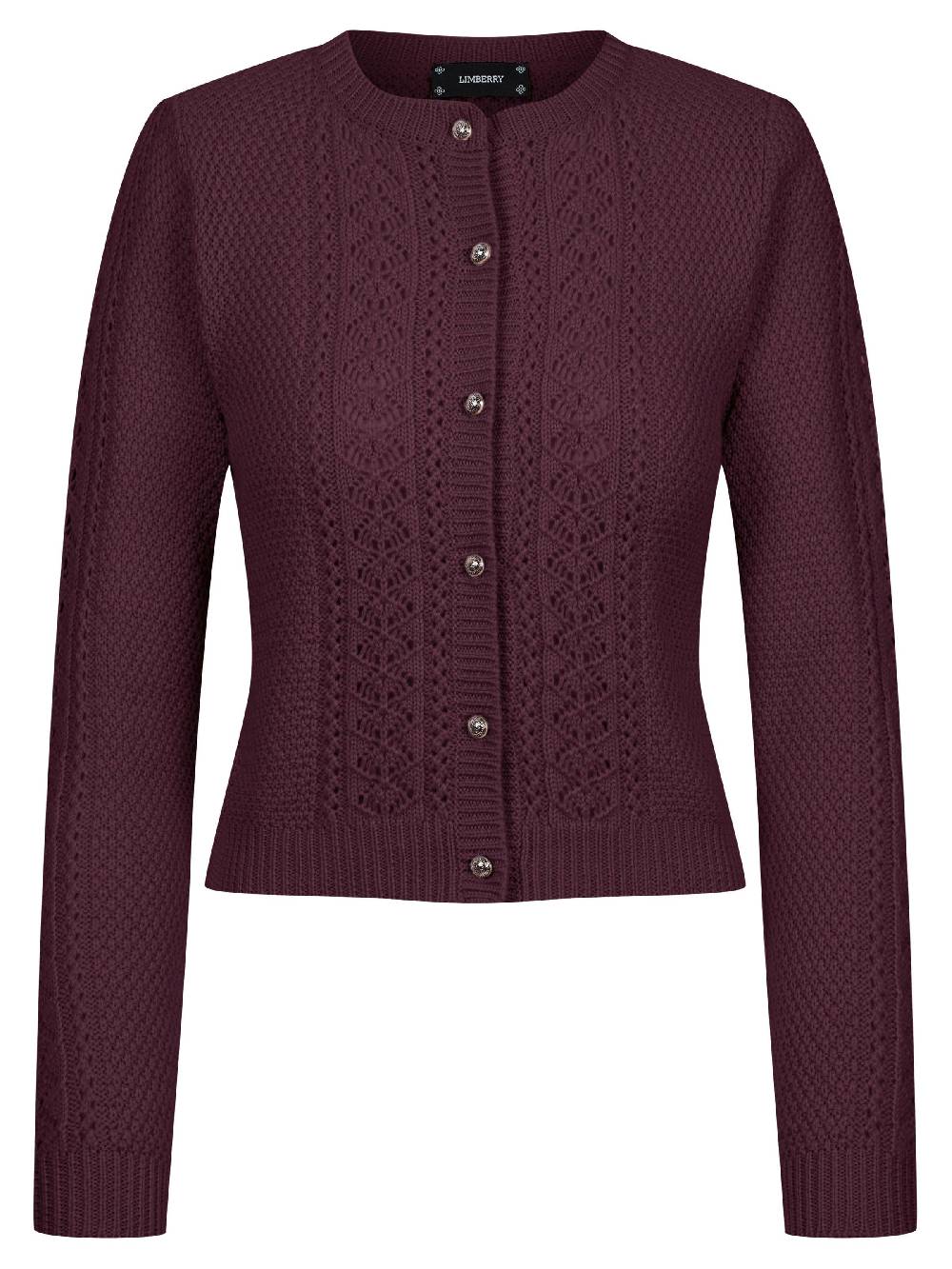 Limberry Himbeerrote Strickjacke - EVI