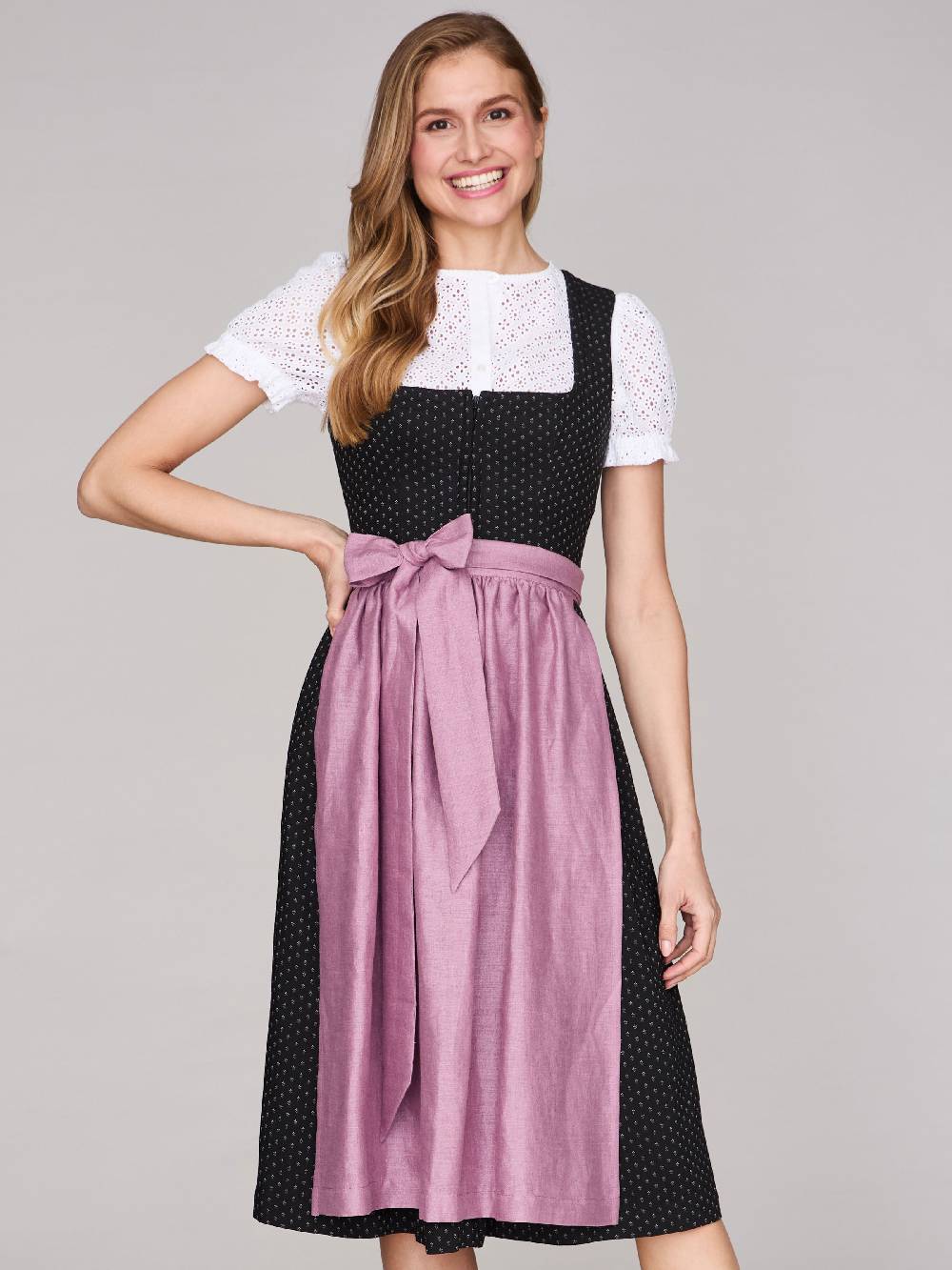 Limberry Hochgeschlossene Dirndlbluse - LOUISA