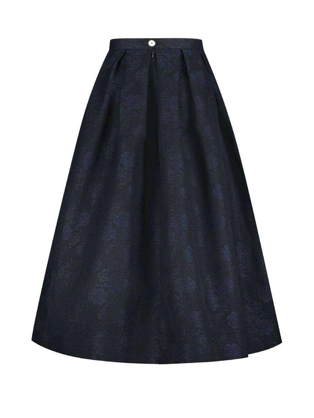 Limberry Indigoblauer Faltenrock - FENNEL INDIGOBLAU