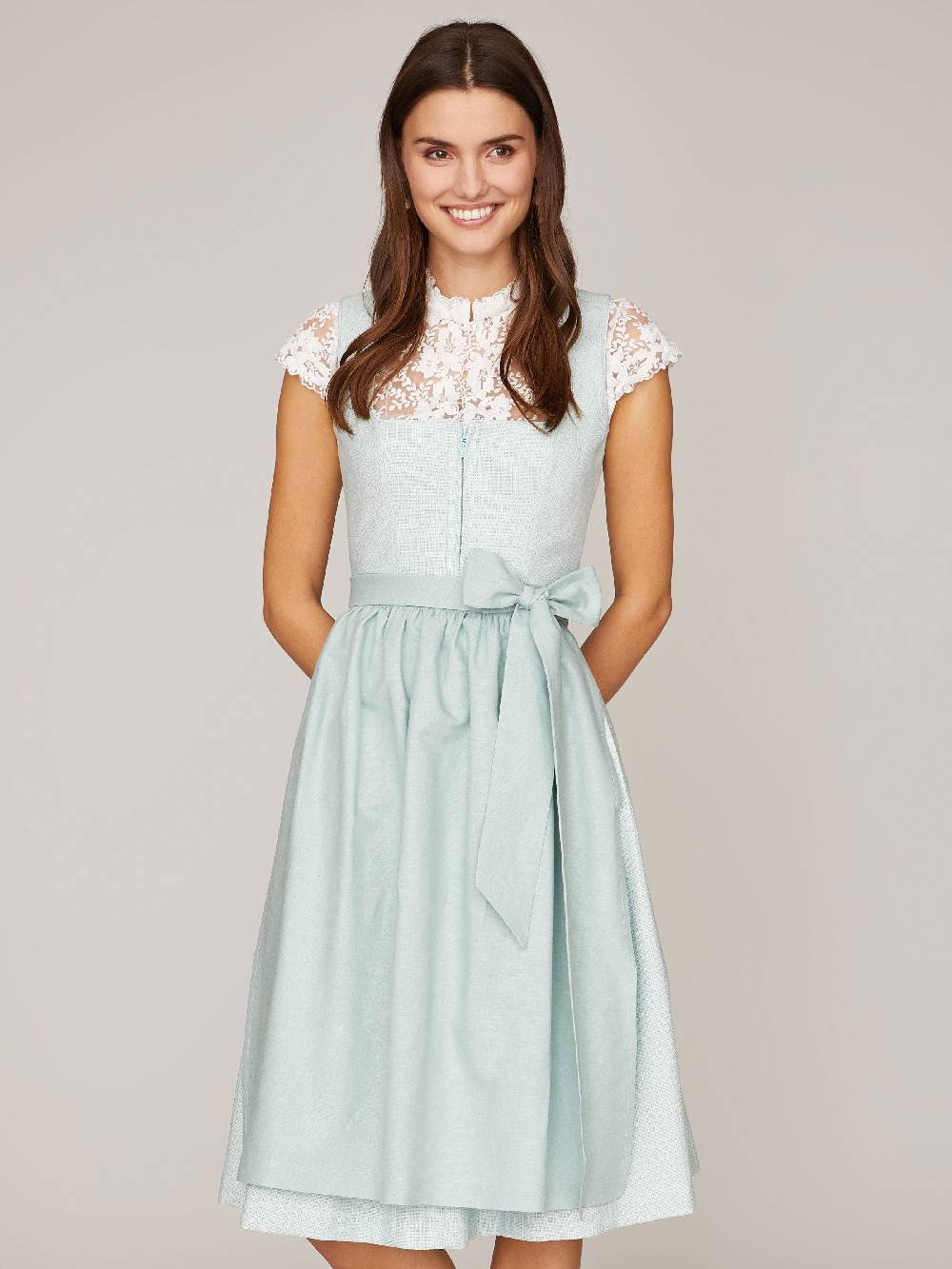 Limberry Leinenschürze In Mint - PAULA