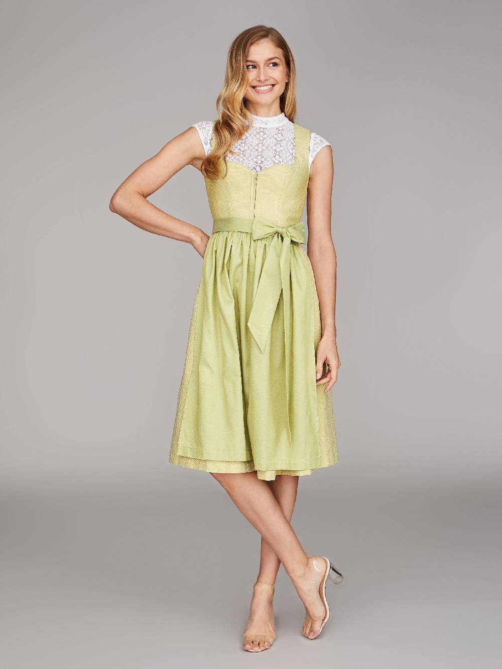 Limberry Limonengrünes Dirndl - JOAN LIME GREEN