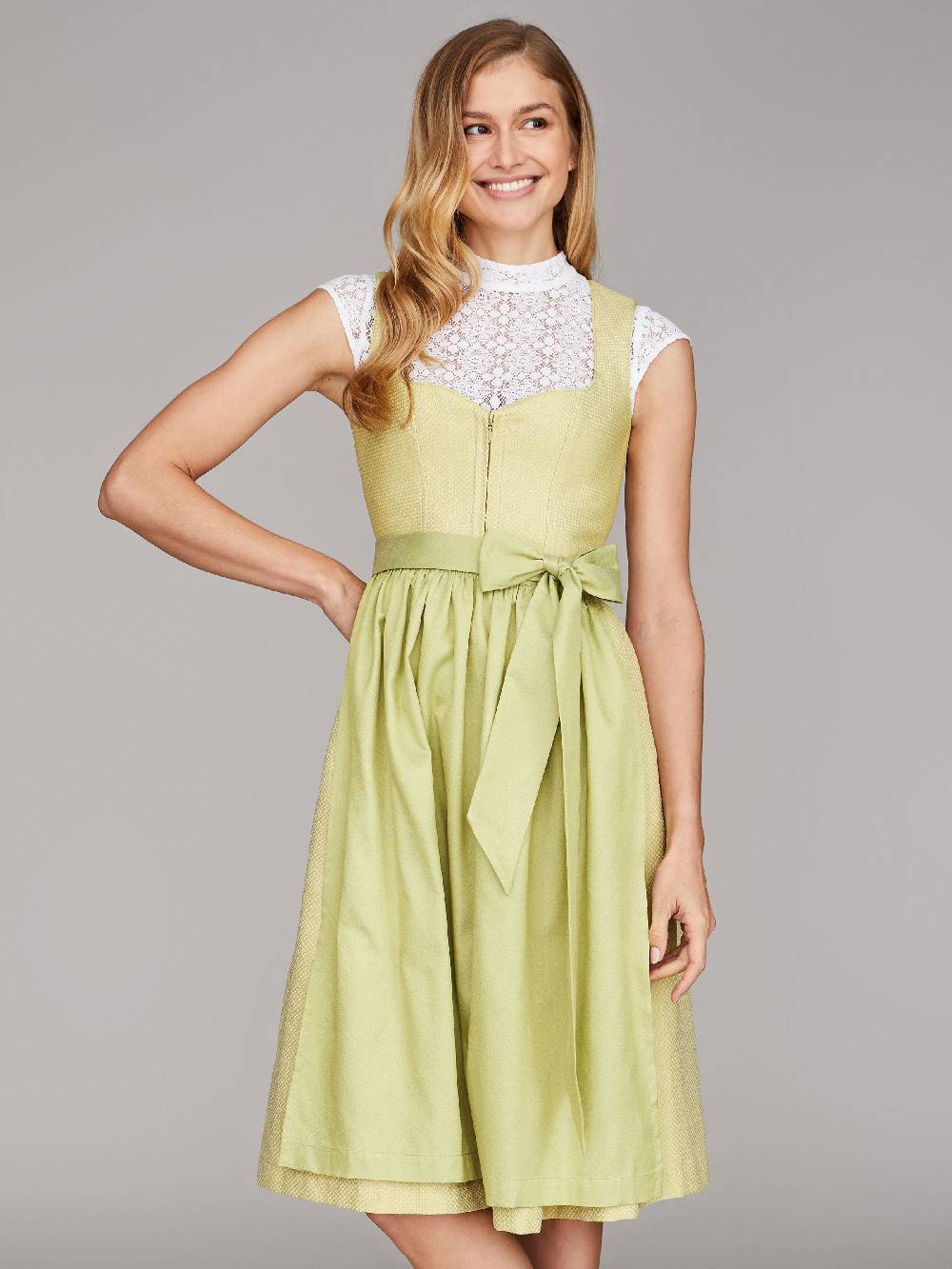 Limberry Limonengrünes Dirndl - JOAN LIME GREEN