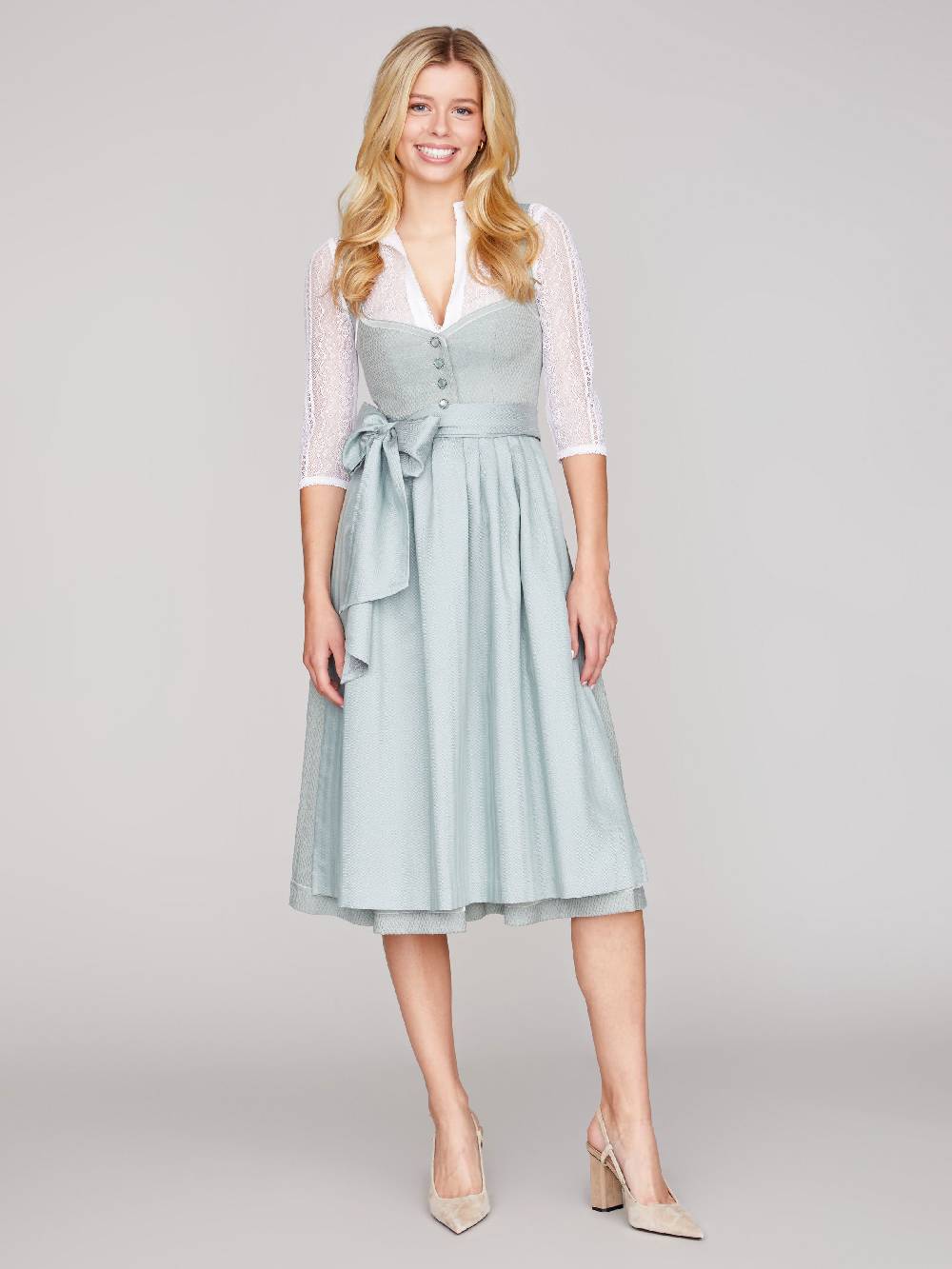 Limberry Mintfarbenes Dirndl - JOSPEHINE WARM CYAN