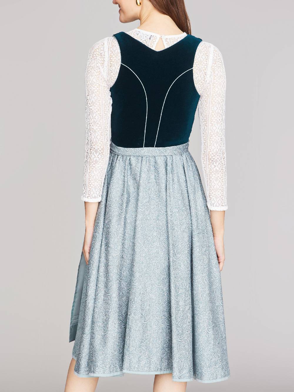 Limberry Mintfarbenes Dirndl Mit Samt-Mieder - MIMI