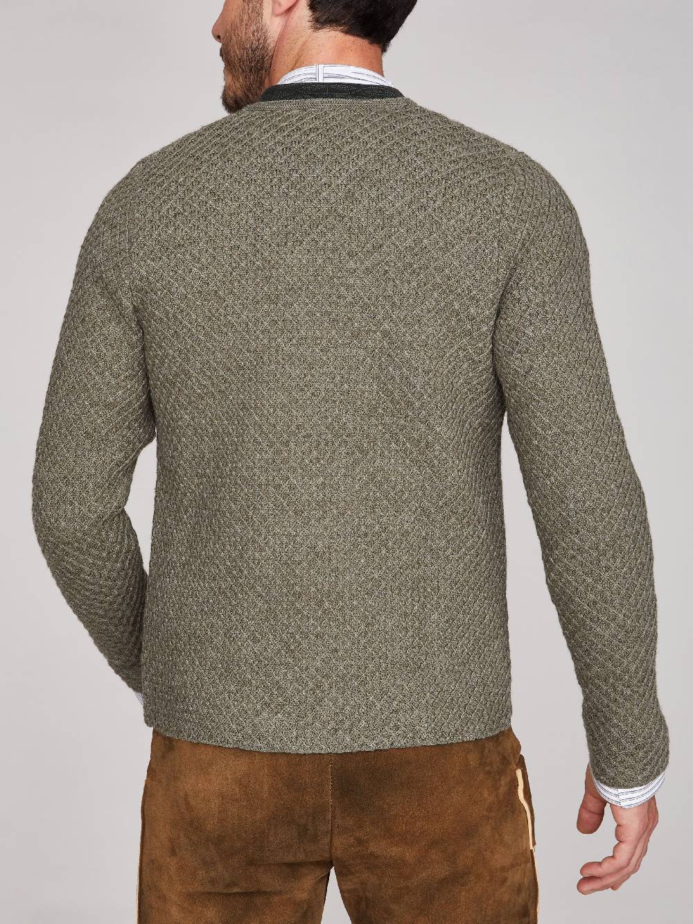 Limberry Olivfarbene Strickjacke - XAVER OLIV