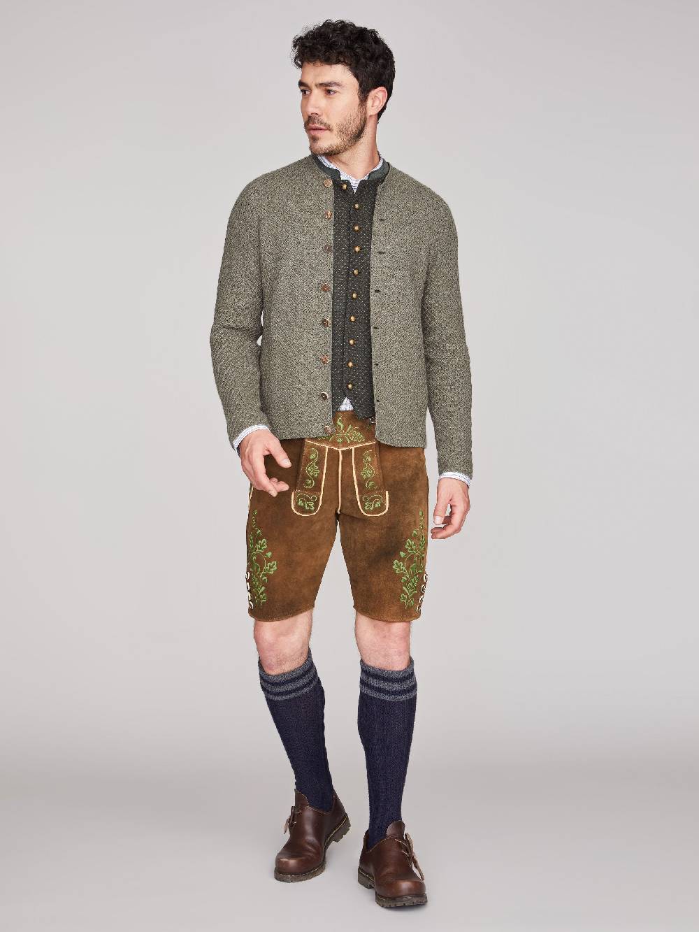 Limberry Olivfarbene Strickjacke - XAVER OLIV