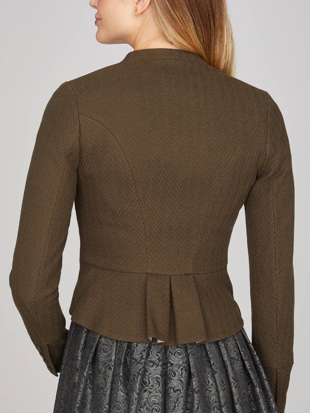 Limberry Olivfarbener Trachtenjanker - BARBARA OLIV