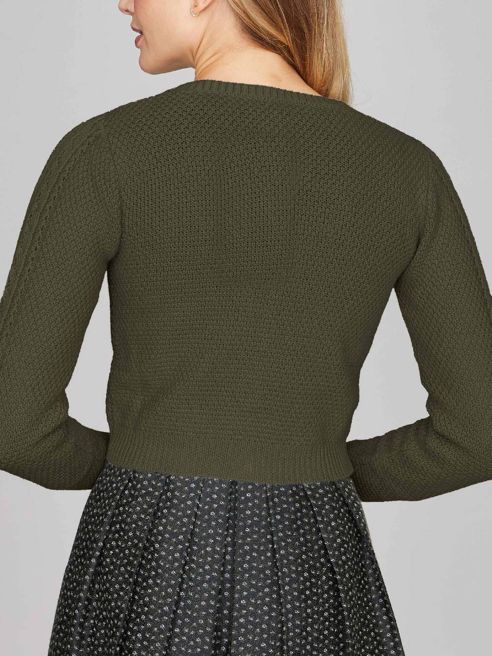 Limberry Olivgrüne Strickjacke - EVI