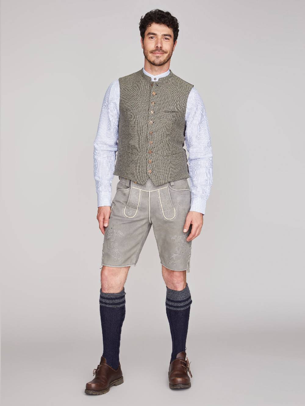 Limberry Olivgrüne Trachtenweste - KONSTANTIN OLIV