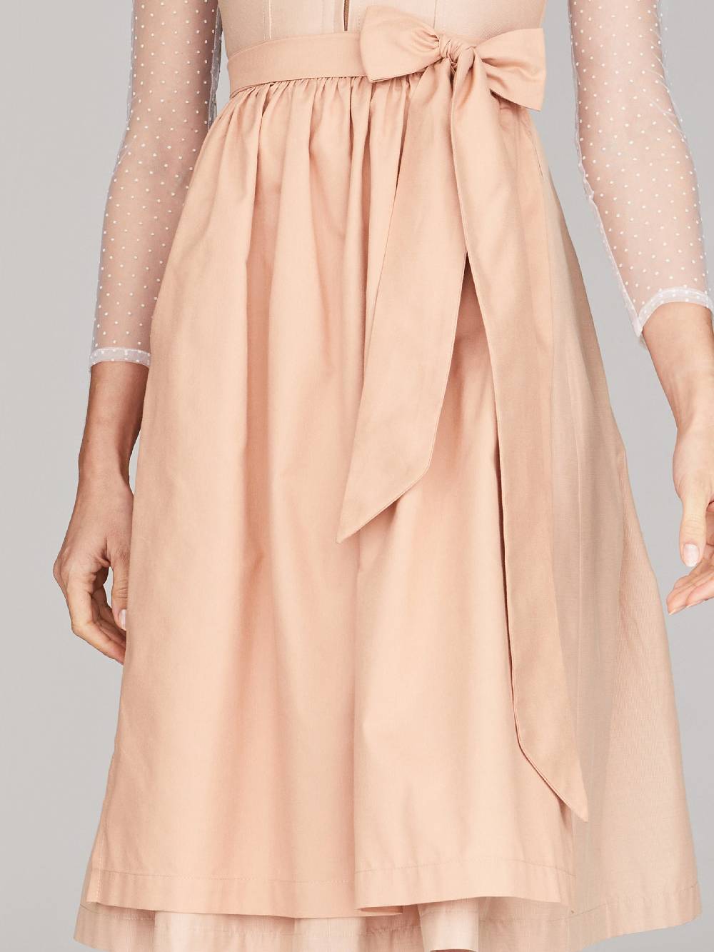 Limberry Pfirsichfarbene Einzelschürze - FRIEDA