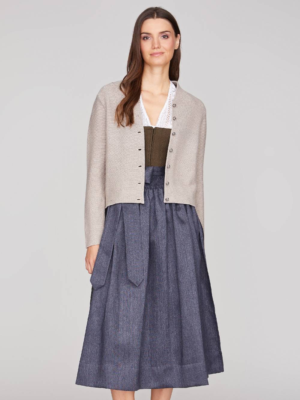 Limberry Rahm-farbene Strickjacke - ANNA RAHM