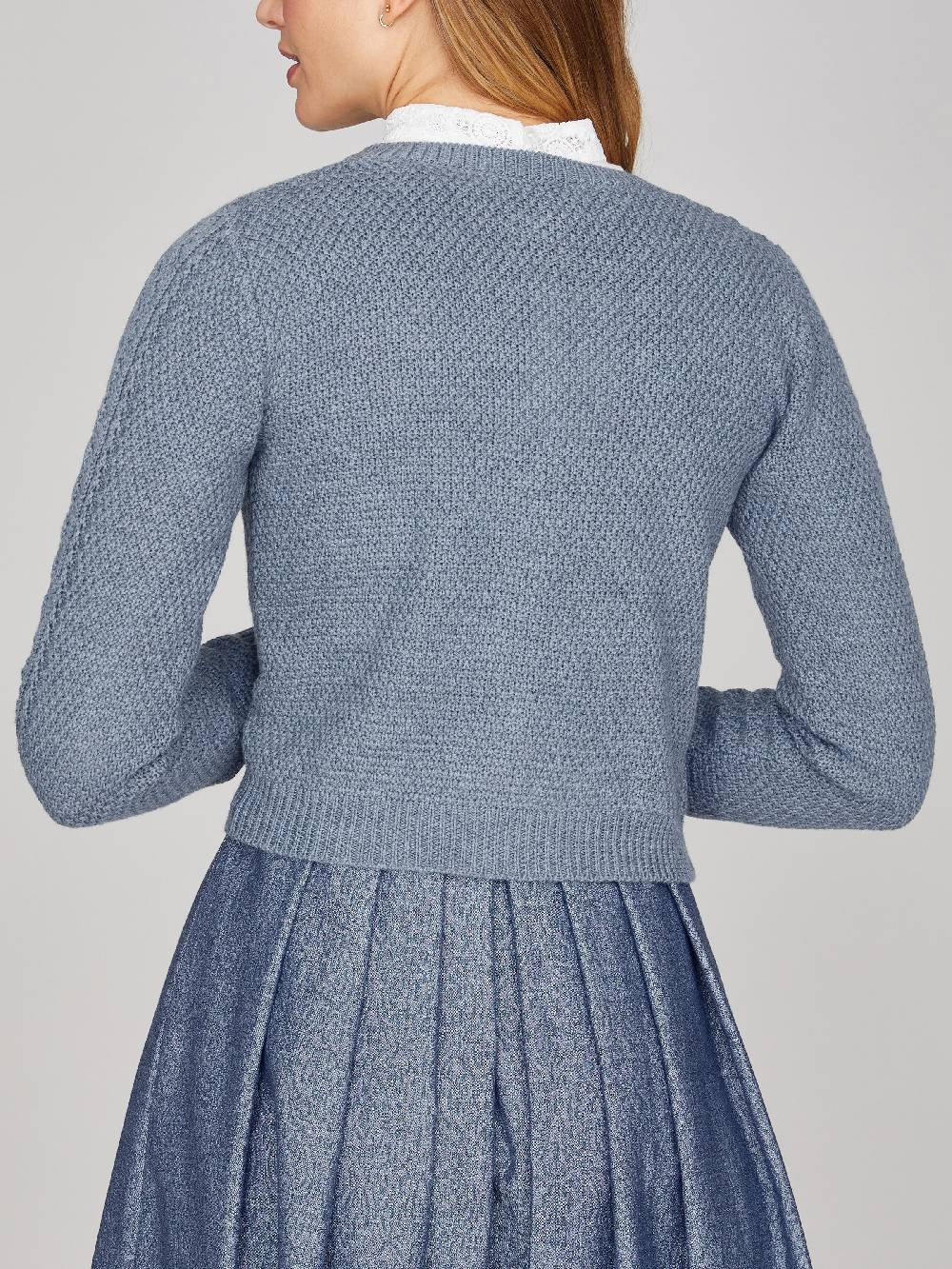 Limberry Rauchblaue Strickjacke - EVI