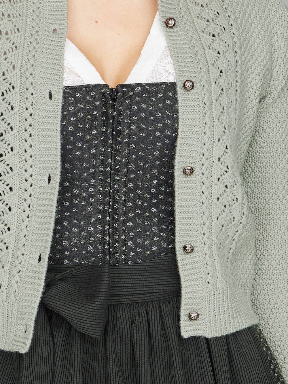 Limberry Salbeigrüne Strickjacke - EVI