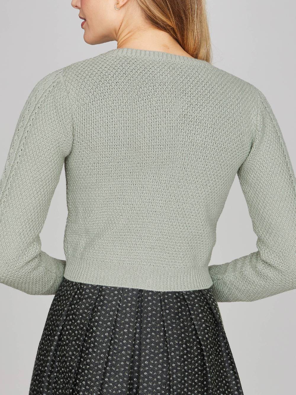 Limberry Salbeigrüne Strickjacke - EVI