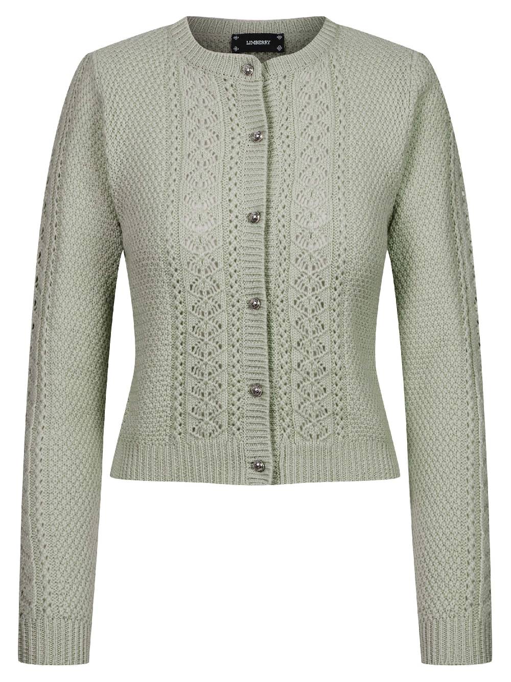 Limberry Salbeigrüne Strickjacke - EVI