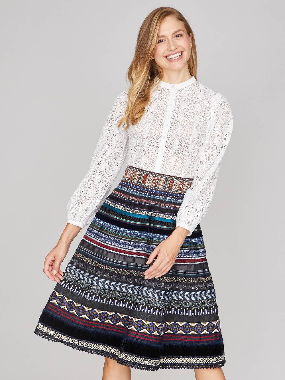 Limberry Schwarzer Bänderrock - DESERT NIGHT