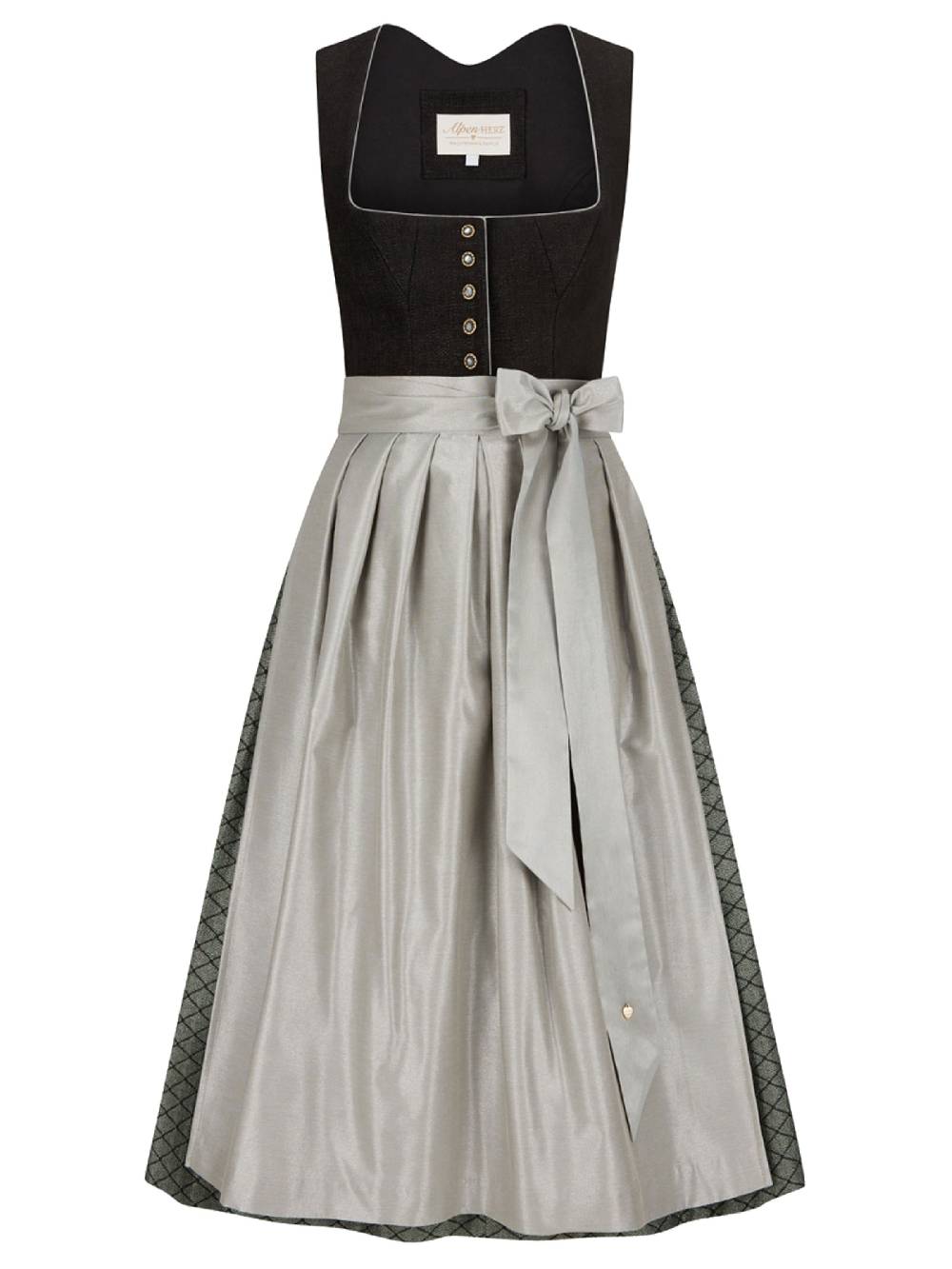 Limberry Schwarzes Dirndl Mit Knöpfen - FRAUKE