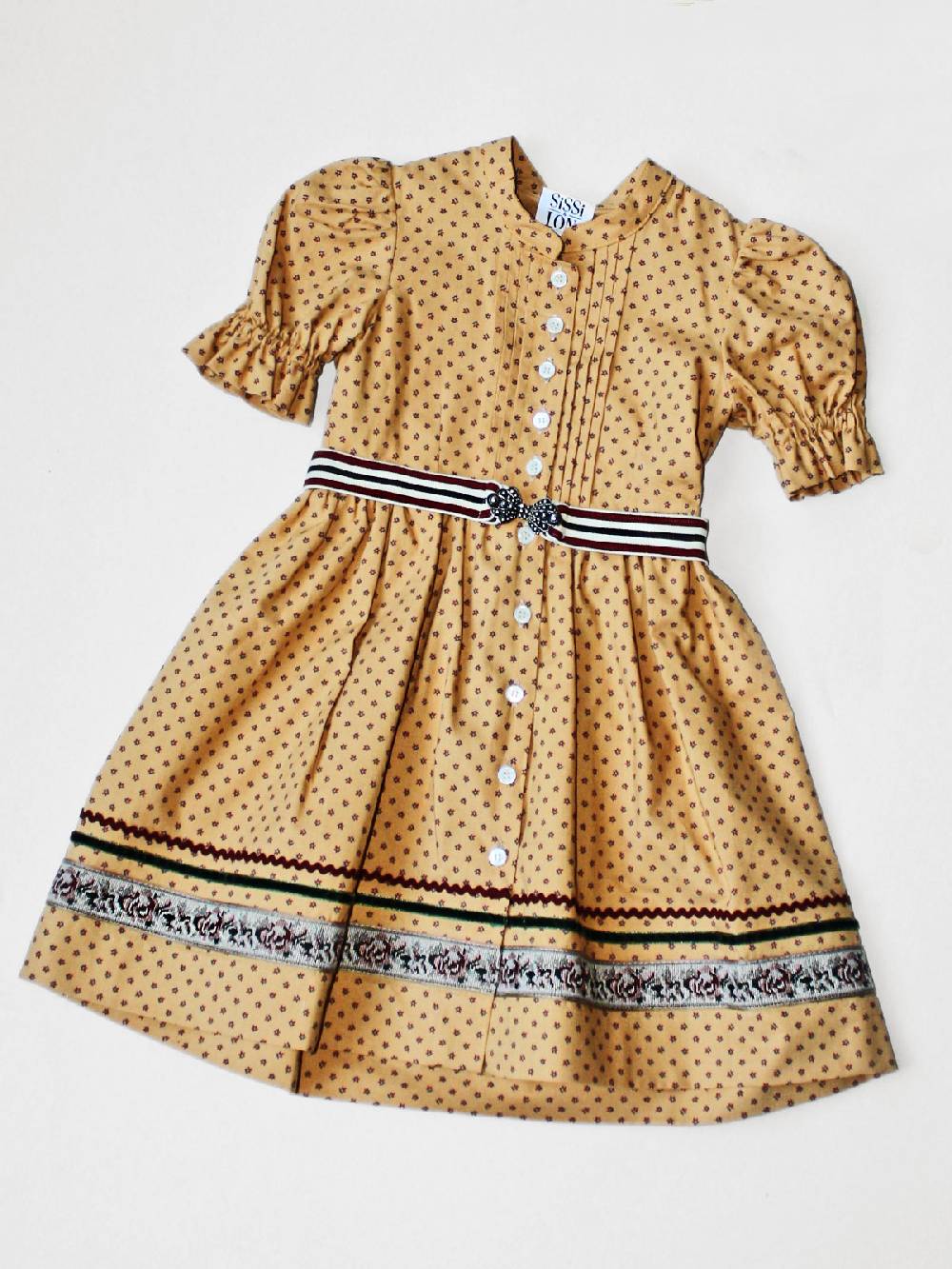 Limberry Senf-farbenes Kinderkleid - ANNAMIRL SENF