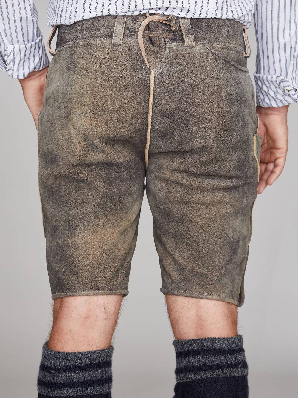 Limberry Steinbraune Lederhose - LEOPOLD STEIN