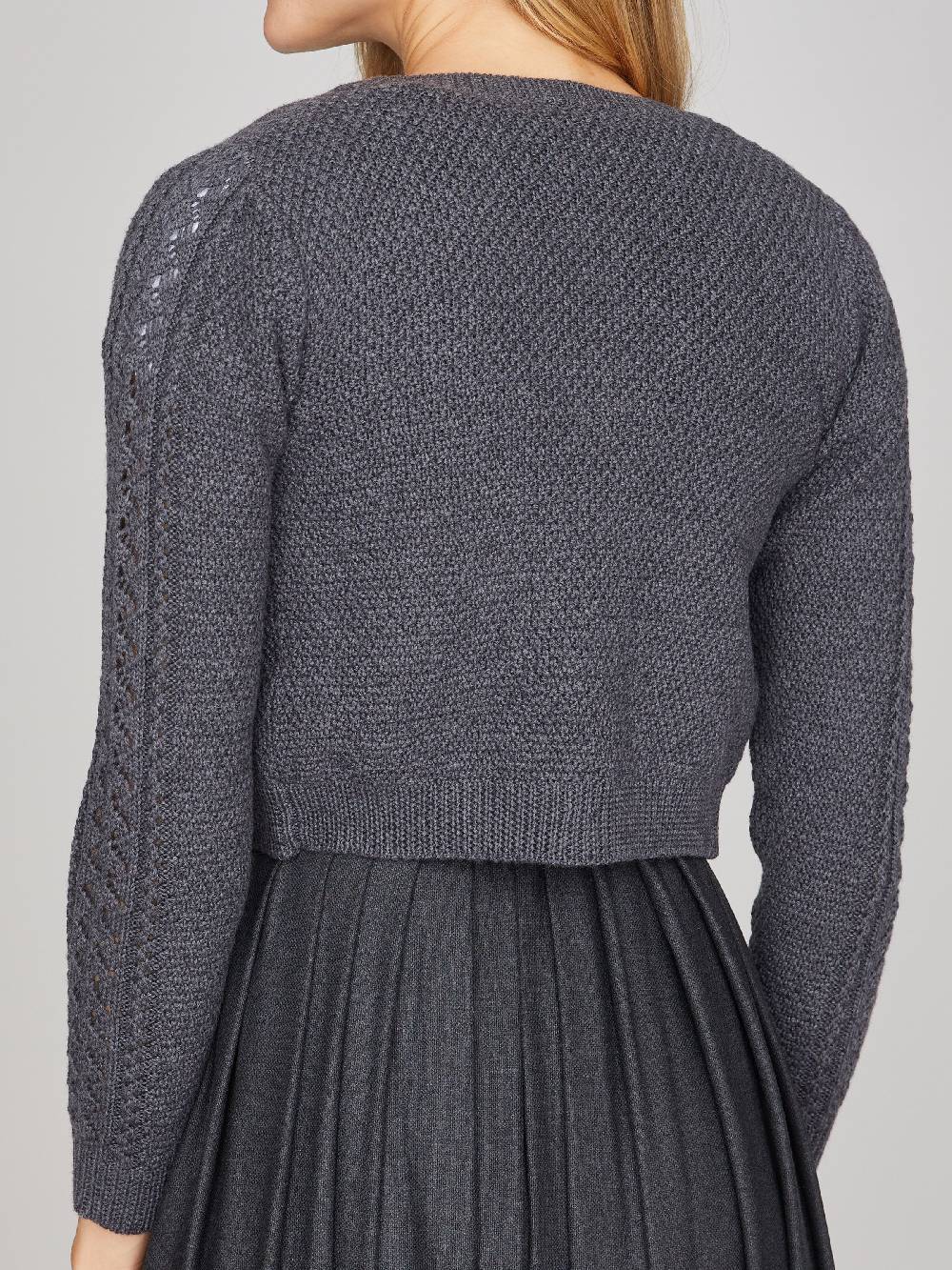 Limberry Steingraue Strickjacke - EVI