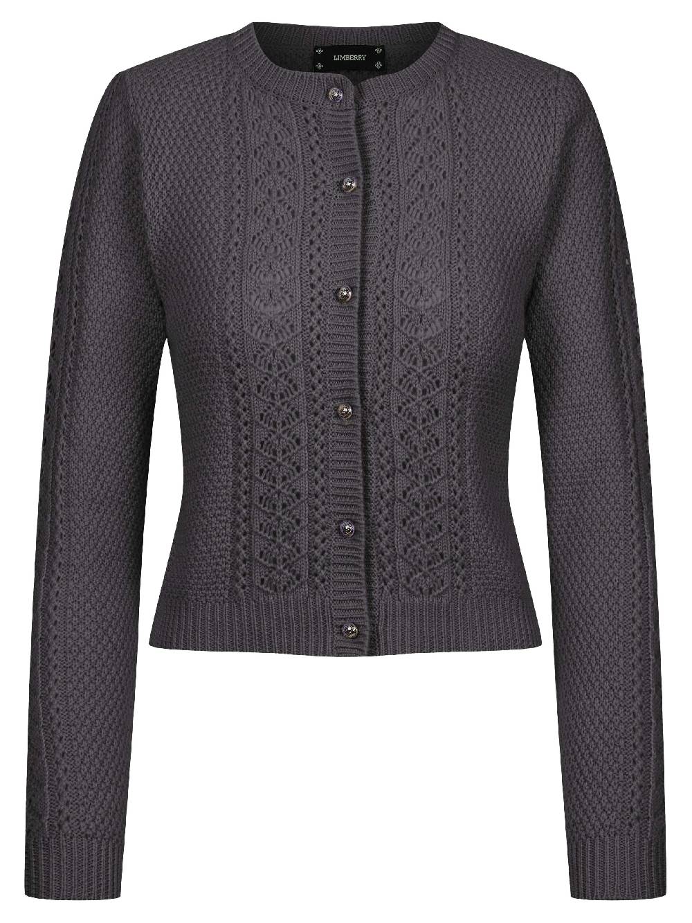 Limberry Steingraue Strickjacke - EVI
