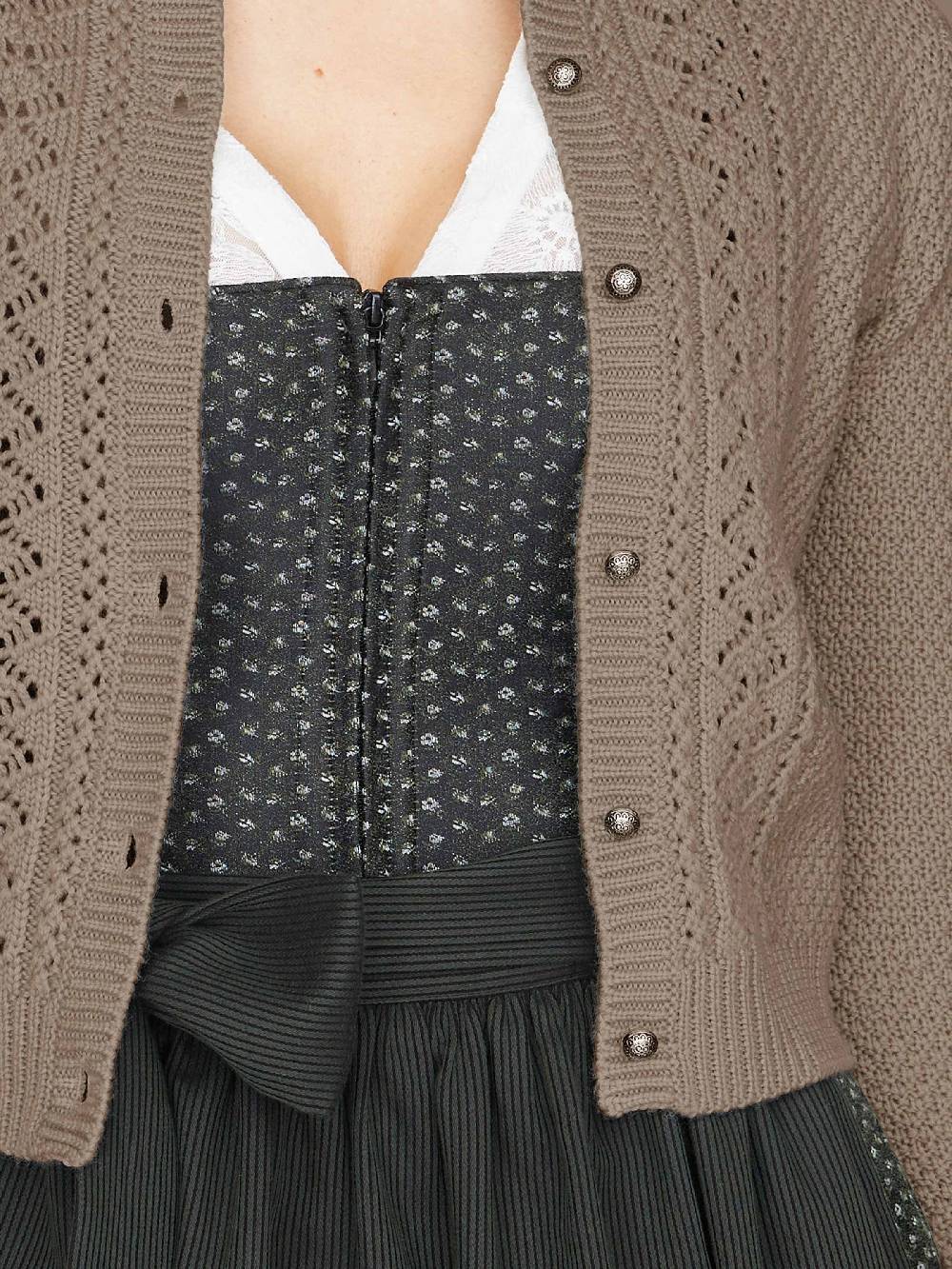 Limberry Strickjacke In Dunklem Beige - EVI