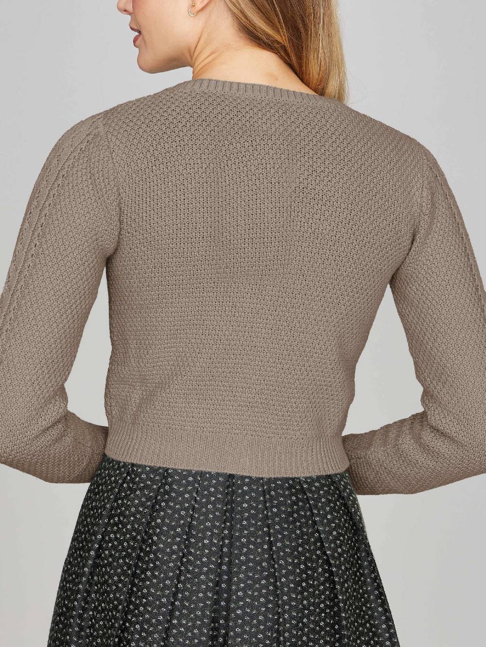 Limberry Strickjacke In Dunklem Beige - EVI