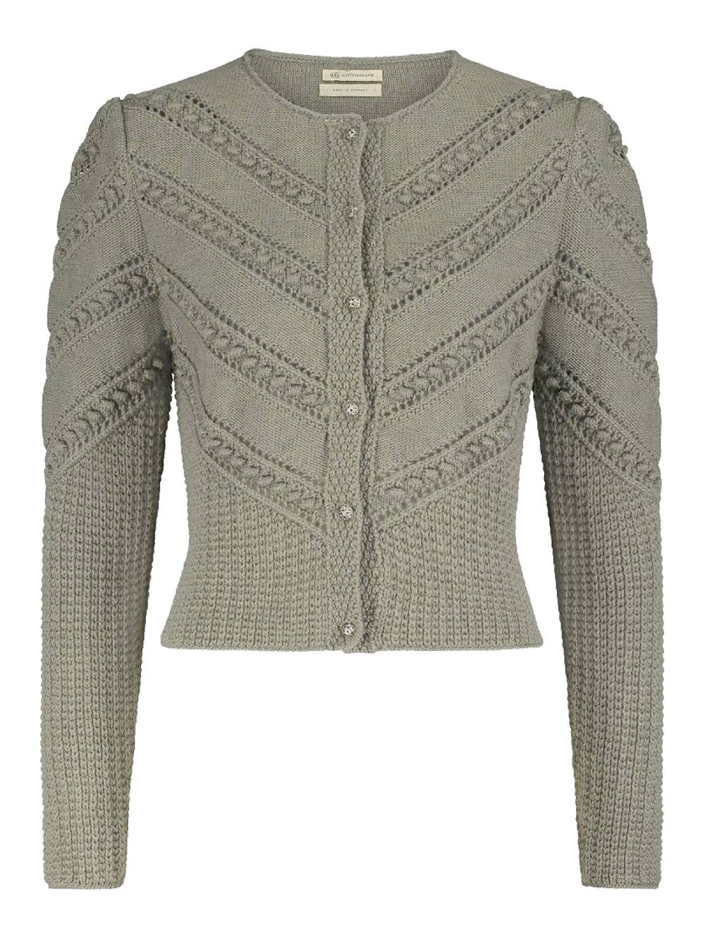 Limberry Thymian-grüne Strickjacke - OPHELIA THYMIAN